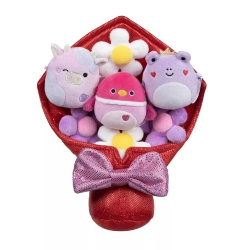 Plush Bouquet MICROMALLOW Patty Francine & Della Valentine 2025 Squishmallow NWT